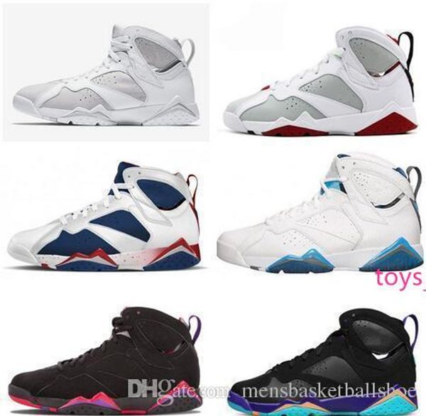 

designer new 7 7s bordeaux hare tinker alternate men basketball shoes french blue sweater unc gmp olympic sneakers size41-47