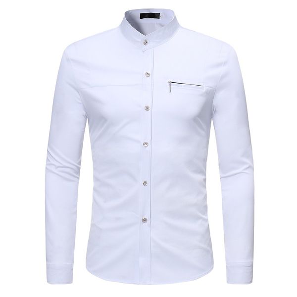 

formal shirts for men business dress shirts long sleeve casual korean clothing white black red 2019 ing