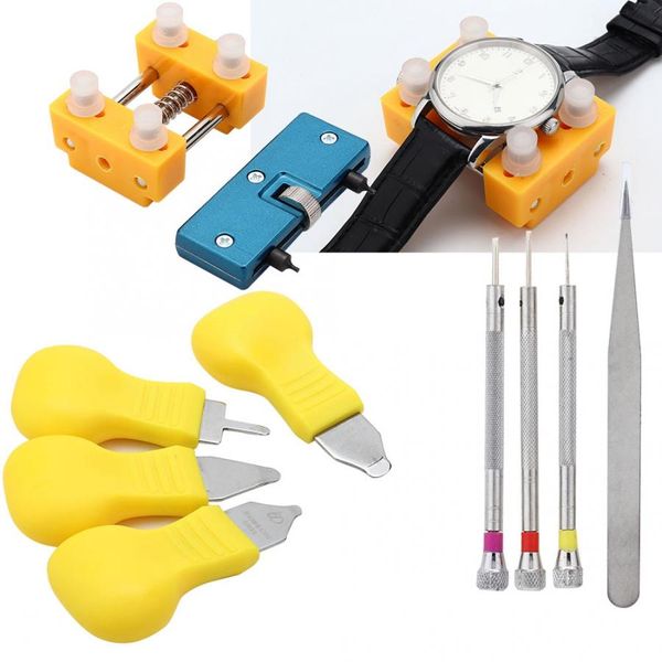 

11pcs watch case opener set two-jaw back cover pry remover watch case opener blade set part repairing tools for watchmaker