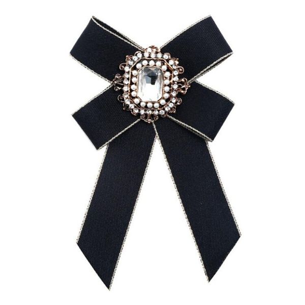 

korean version retro minimalist fabric bow cute enamel brooches for women fashion design cartoon brooch pin bijouterie broches, Gray