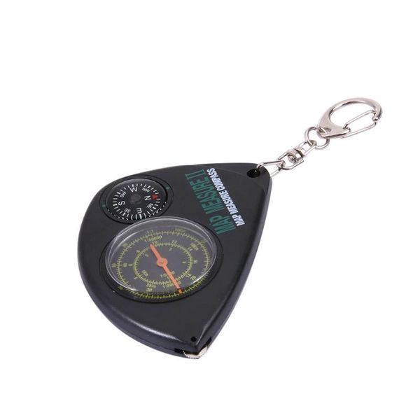 

multifunctional 2 in 1 compass with map measurer curvimeter keychain for hiking camping outdoor tools