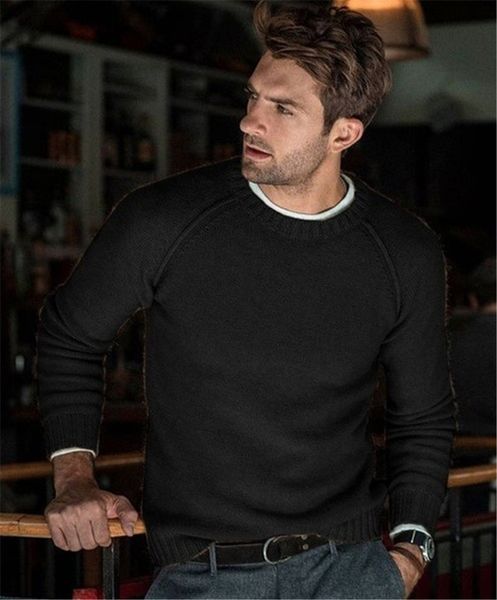 

loose mens designer sweaters fashion solid color pullover long sleeve mens sweaters casual crew neck males clothing, White;black