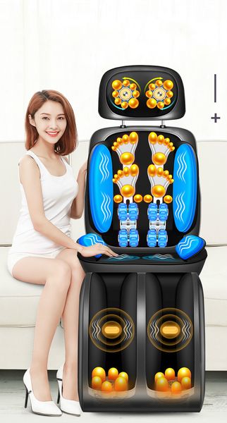 

cervical vertebra massager instrument neck waist back shoulder multifunctional whole body vibration massage chair cushion domest