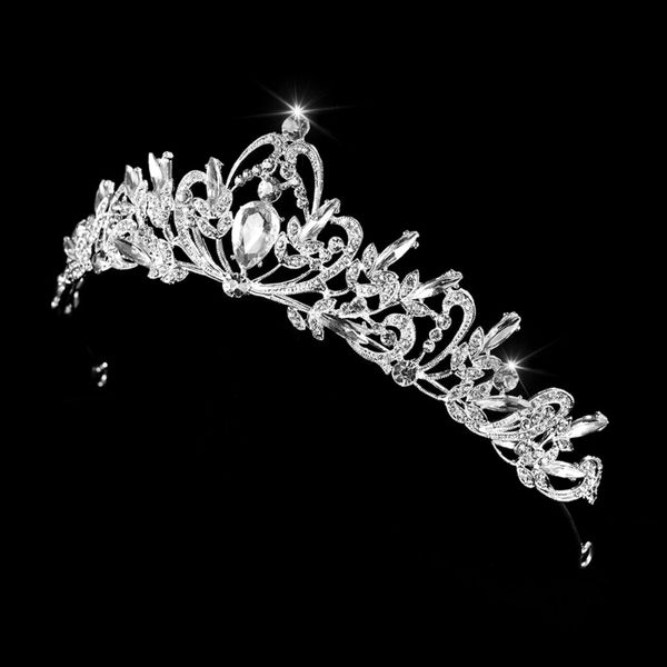 

Bride Crown Wedding Rhinestone Hair Tiara Princess Queen Headwear Bride Crown