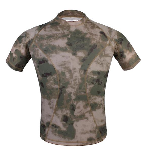 

emersongear skin tight base layer camo running shirts breathable short sleeve t-shirt combat camoflauge shirt em8605atfg