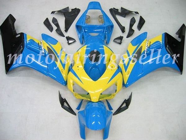 

oem quality new abs full fairings kits fit for honda cbr1000rr (2004-2005) cbr1000rr 04 05 bodywork set blue yellow black