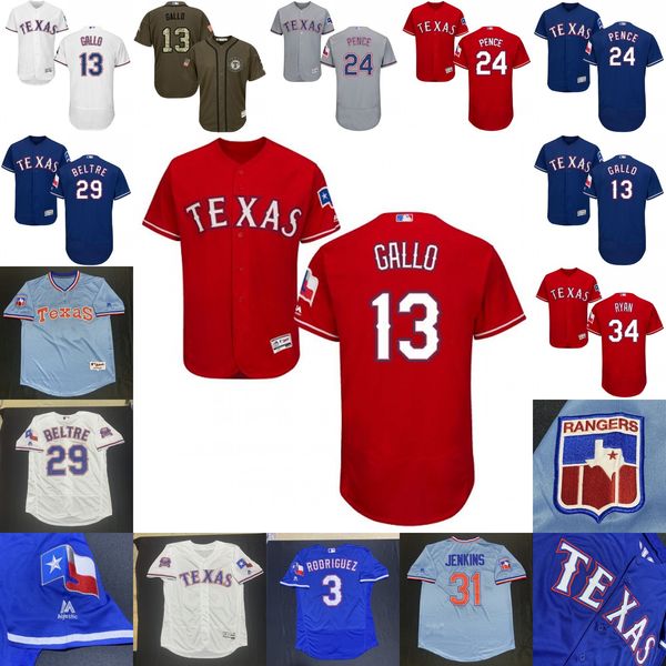 

Texas Custom Rangers Jersey Danny Santana Willie Calhoun Delino DeShields Jr. Scott Heineman Michael Young Josh Hamilton Ivan Rodriguez