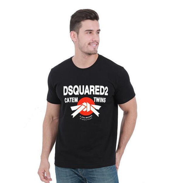 

new 20ss d2 mens shirt print tees short sleeve m-3xl tee dsquared2 t shirt men 0009871#, Black;red