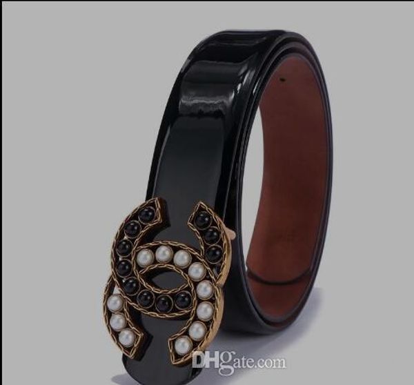 

the new pearl buckle belt 2019 is a ladies' quality belt style fashion belt with a width of 3.3cm, Blue;purple