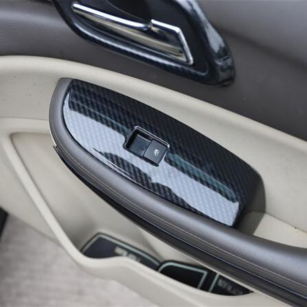 

carbon fibre window switch steering wheel gear door handle moulding decorated frame for chevy 2012 13 14caa189a