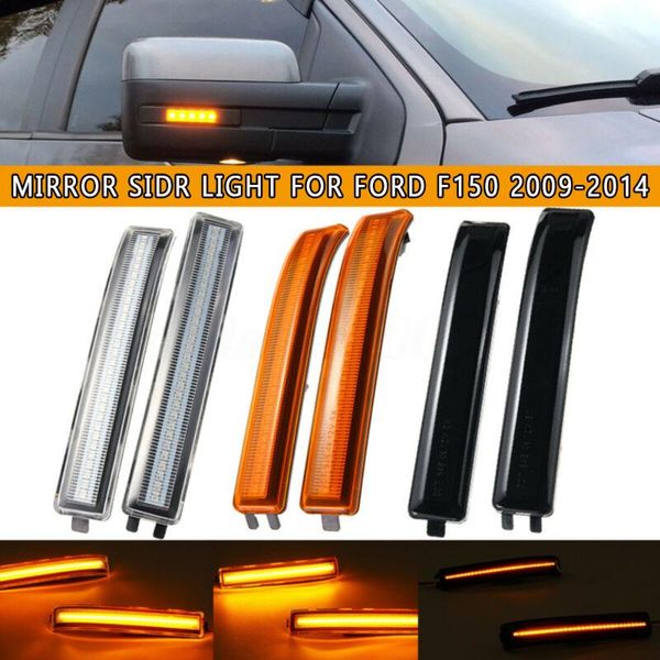 

2pcs mirror led side light reflector turn signal lamps for f150 2009-2014 good comfort energy saving