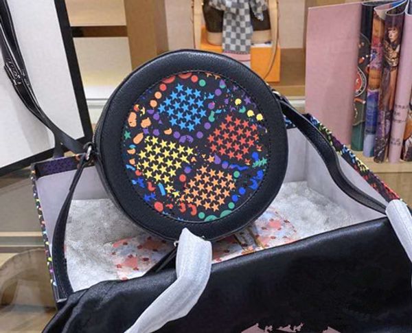 

2020 новая женская сумка круговая сумка из натуральной кожи плечо женщины рюкзак косой ранец круглые торты пакеты кошельки