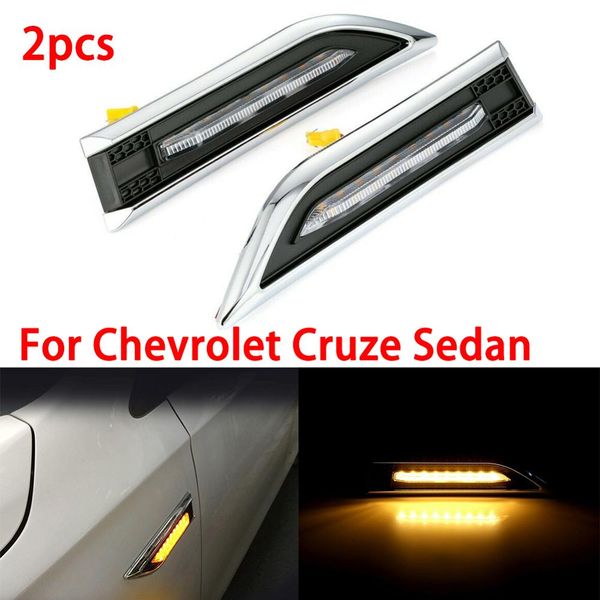 

2pcs car led brake turn signal side marker light indicator lamp for cruze sedan hatchback car side turn signal lights