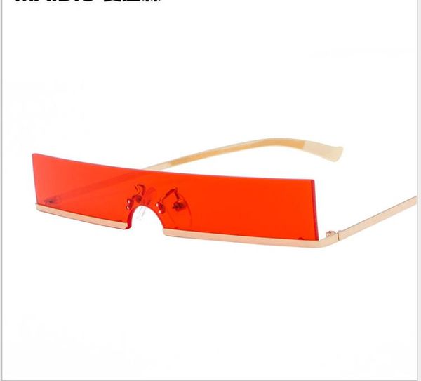 

new small frame sunglasses europe and the united states trend piece wide and wide sunglasses, White;black