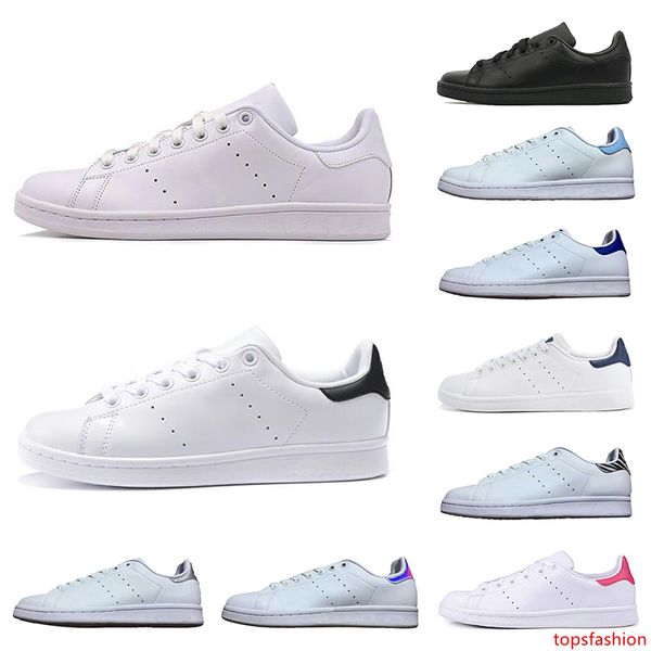 

2019 women men new stan shoes fashion smith sneakers casual shoes triple white black green red leather sport size 36-45