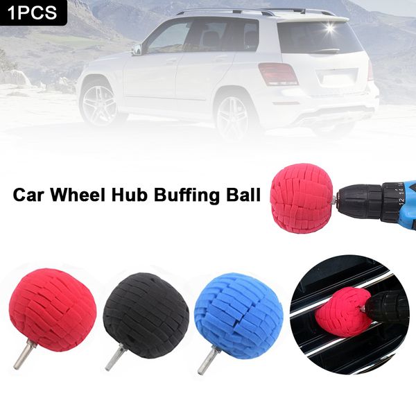 

3 inch car wheel hub buffing ball polishing balls steel ring car polishing tool for wheel hubs drilling machine