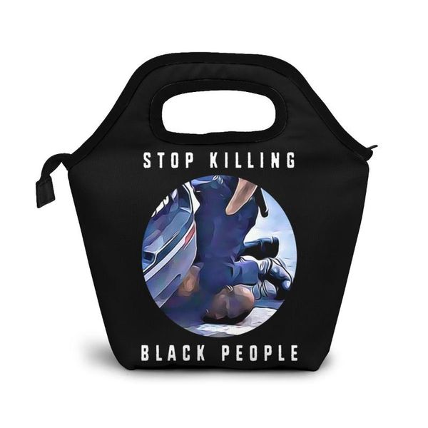 

skilling black people skilling black yyth(1) lunch bag lunch/ice bags portable insulated picnic box for women men, Blue;pink