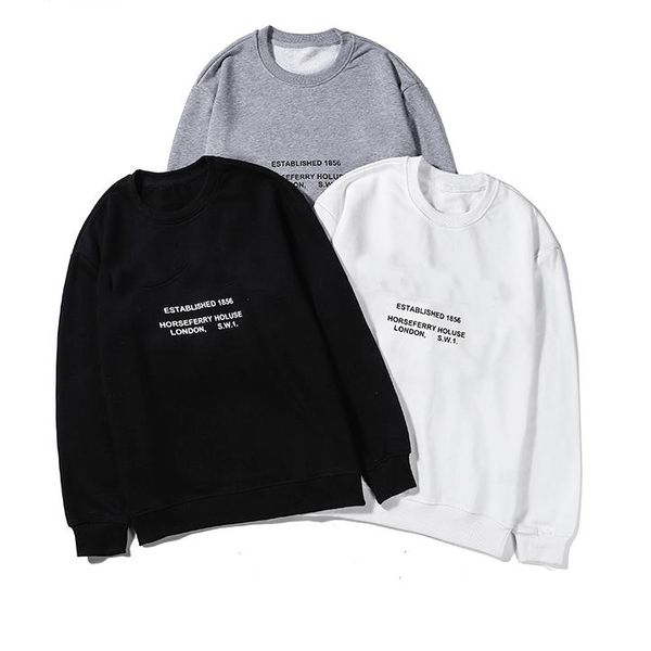 

мужчины luxury sweatershirt дизайнер с длинным рукавом пуловер толстовка для мужского 19ss ново приезжает толстовки с марка письмо версия дл, Black