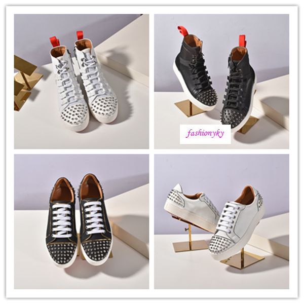 

new krystal spike sock donna flat neoprene sneakers designer luxury mens red bottoms shoes womens red sole shoes, Black