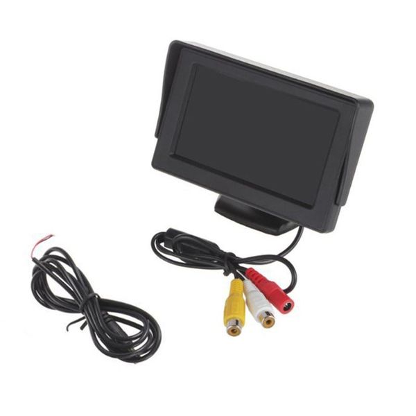 

4.3" tft lcd car monitor reverse rearview color camera dvd vcr cctv auto parking assistance backup reverse camera car-styling