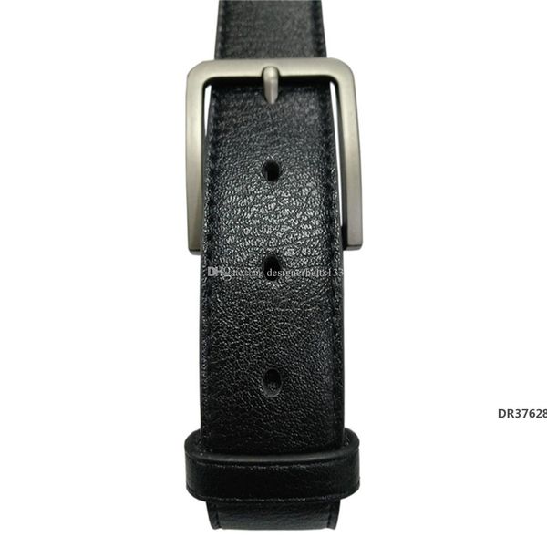 

belts mens womens belt black genuine leather black gold smooth buckle with orange box orange dust bag orange gift bag 35-46dr37628, Black;brown