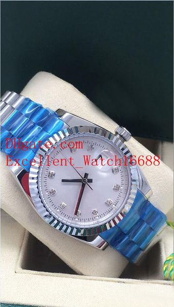 

8 colour sell ladies watch 36 mm 31 mm 126334 279160 279174 279173 179173 18k yellow gold sapphire glass asian 2813 automatic mechan, Slivery;brown