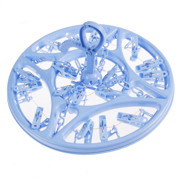 

18 pins plastic round drying rack laundry tools hanging sock clothes tie folding hanger hook rack other laundry products