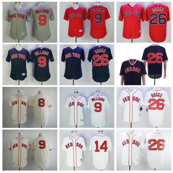 

boston baseball jersey 9 ted williams jersey pullover retire baseball 14 jim rice 26 wade boggs 8 carl yastrzemski all stitched 02, Blue;black