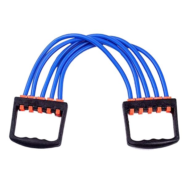 

bmdt-chest expander resistance band 5 detachable tpe fitness tubes with adjustable pull force, suitable for home gym muscle trai