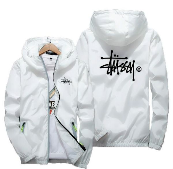

fashion brand mens jackets coat autumn designer hooded jacket with letters windbreaker zipper hoodies for men sportwear promotion, Black;brown