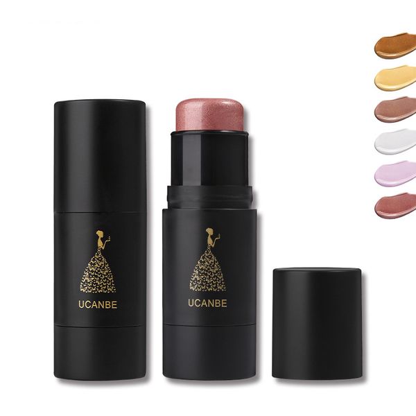 

natural stereo highlighter stick 6 colors concealer nose shadow face contour highlighters & bronzers 3d small face