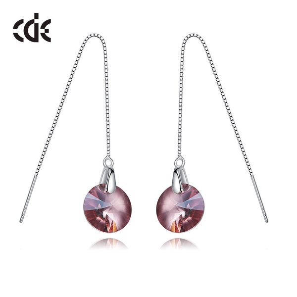 

wedding party silver s925 beaded pearl gift woman lady diamond jewelry earring for bride acting initiation graduation cde-55, Golden