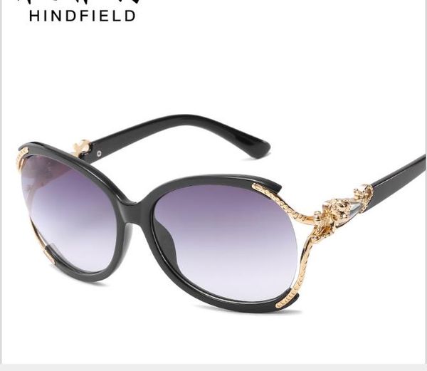 

европейские и американские солнцезащитные очки с большой оправой, White;black