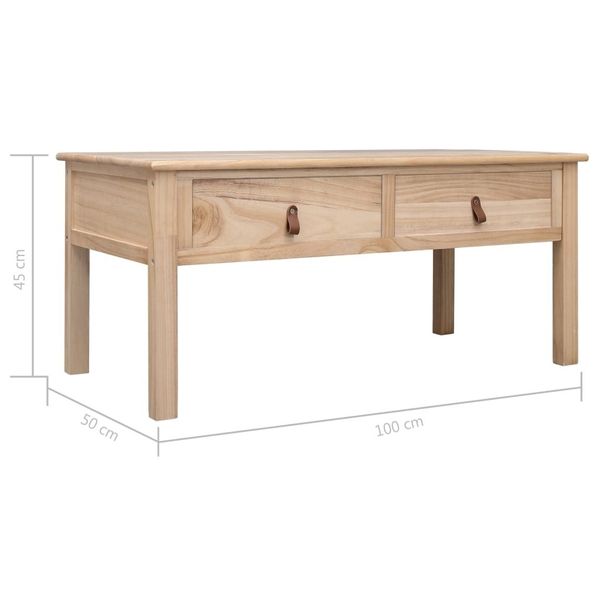

coffee table natural 100x50x45 cm wood dining room furniture