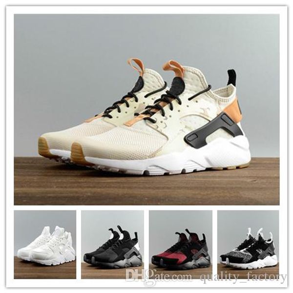 

2018 fashion air huarache ultra breathable running shoes for men outdoor airs huaraches shoes athletic sport shoes sneakers, White;red