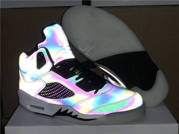 

wholesale 2020 new oil grey 5s 3m reflective v men women basketball shoes outdoor trainers qinmin123 size 5.5-11