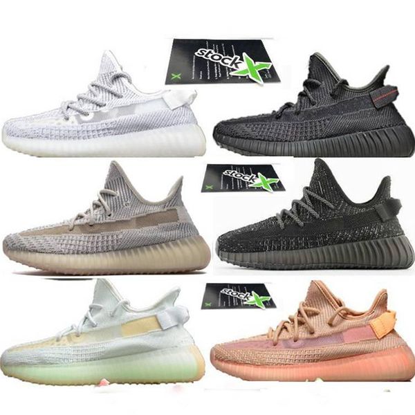 

new designer shoes yecheil yeezreel reflective cloud white citrin kanye west designer shoes black static clay glow zebra men women sneakers