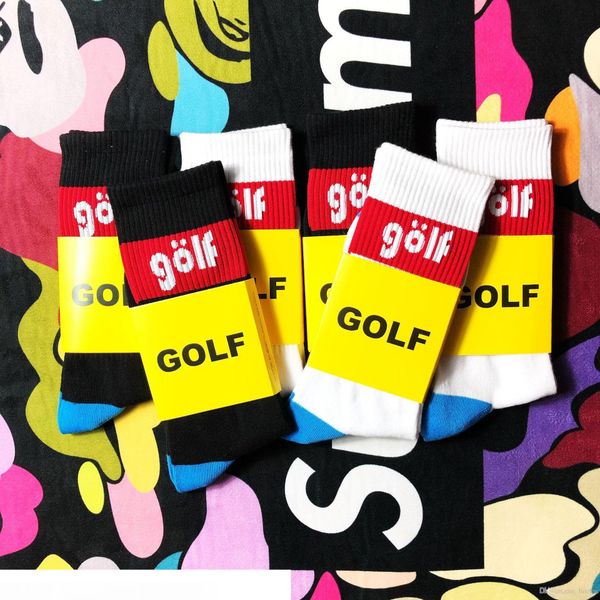 

2019 golf cotton socks thicken street fashion sports comfortable beautiful socking autumn winter breathable mid tube socks, Black