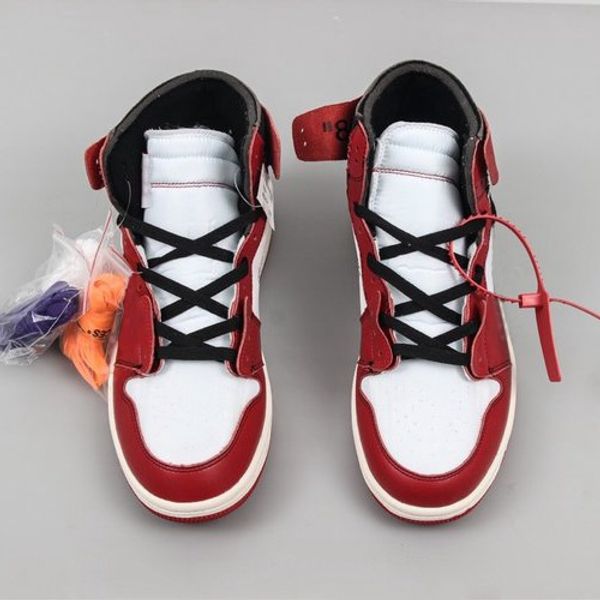 

with box] 1s red black 1 white chicago unc tripler high mens basketball shoes for women sports designer sneakers trainers off size 12