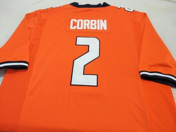 

women illinois fighting illini reggie corbin 2 ladies real embroidery college football jersey size s-4xl or custom any name or number jersey, Black;red