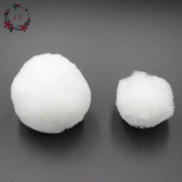 

20pcs/lot big white acrylic ball pompons ball snowflake snowman decoration 4.0/5.5cm festival decor, diy works ,xmas decor