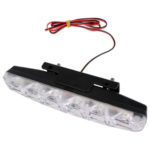 

2pcs drl car daytime running lights dc 12v 6 leds daylight led light waterproof super bright auto lamp