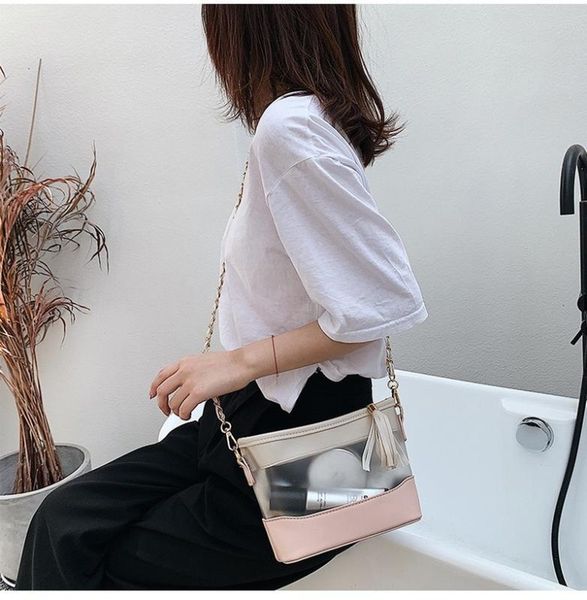 

2020 new ladies shoulder bag jelly color matching casual fashion multifunctional diagonal bag ladies