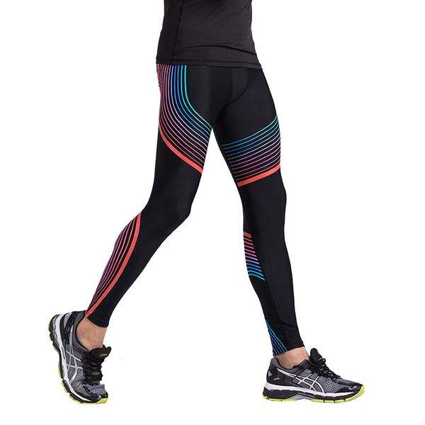 

running pants skinny leggings trousers sportswear men's compression tights basketball gym bodybuilding jogger jogging, Black;blue