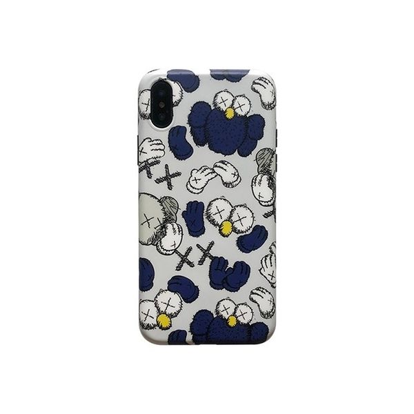 

2pcs / серия 18SS способ Kaws случай телефон Silcon Обложка для iPhone X 8 7-6s Plus XR XS XSMAX Case Марк Ка