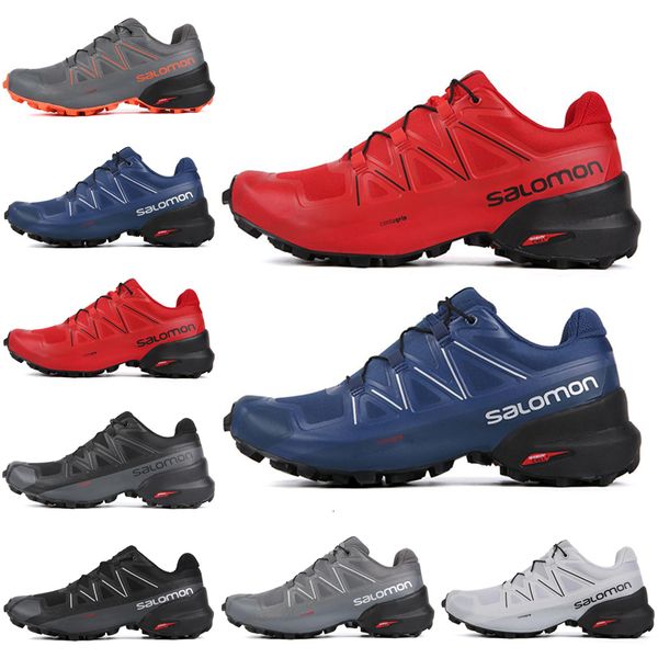 

salm speedcross 5 cs men running shoes black white grey blue red mens trainers waterproof athletic sports sneakers 7-11.5 wholesale