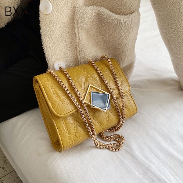 

bxx] pu leather crossbody bags for women 2019 brand designer chain shoulder messenger bag fashion lady travel handbags hj140