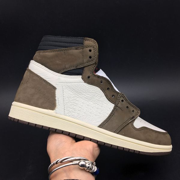 

Suede travi x ba ketball hoe 1 high og t p 2019 fa hion brand de igner bronze black men port neaker