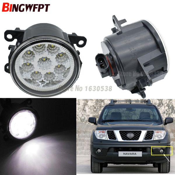 2x Auto LED Destra + Sinistra Fendinebbia DRL Lampada da corsa diurna per Nissan Armada Pathfinder R51 Navara D40 Nota E11