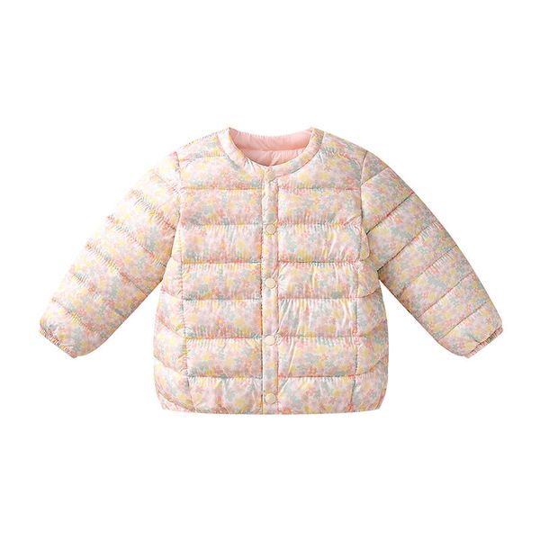 

2019 new small and medium children's coats, boys and girls short down jackets, Blue;gray